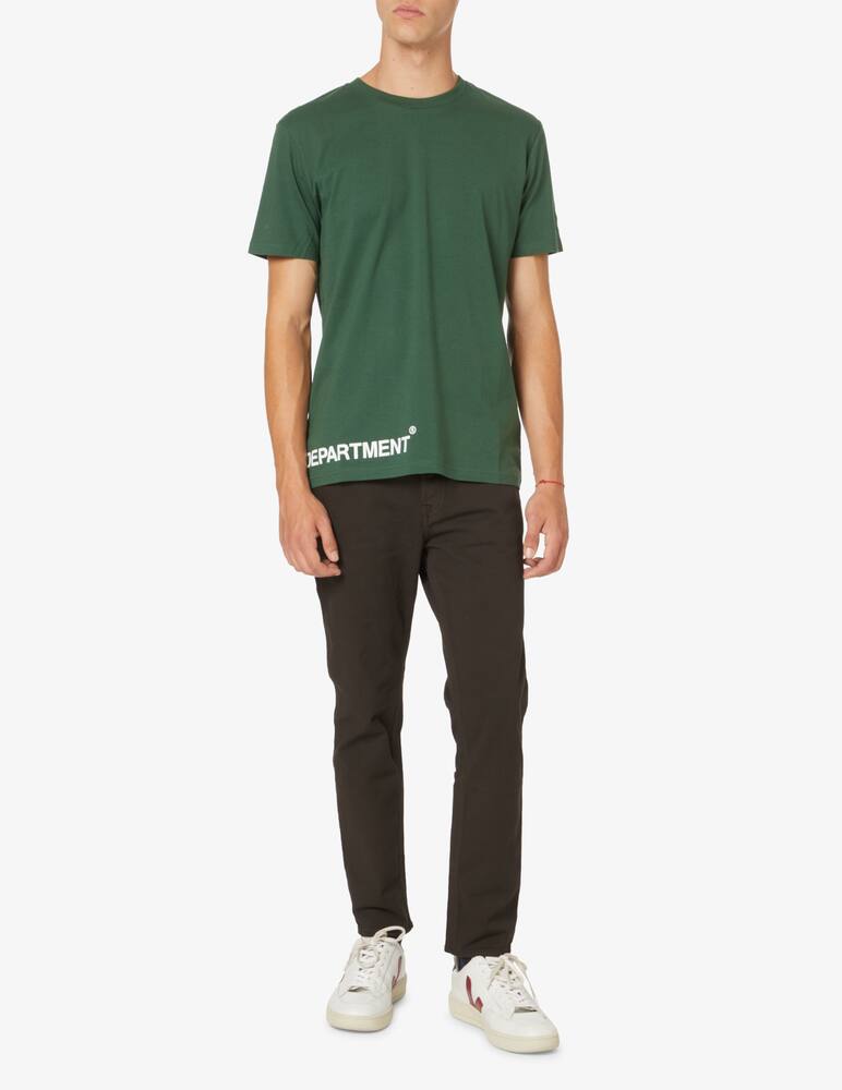 rinascente Department 5 Organic cotton logo t-shirt - Green