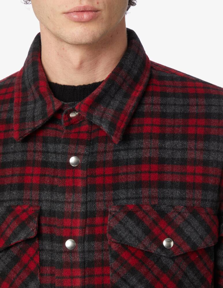 Department 5 Wool checked overshirt - Multi - picture 4 Department 5 Wool checked overshirt - Multi - picture 4