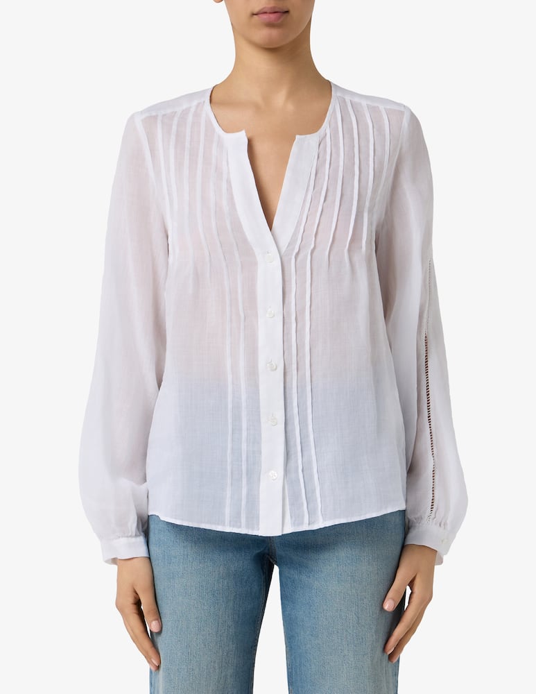 rinascente 24.7 Studio Pleated front long sleeve shirt