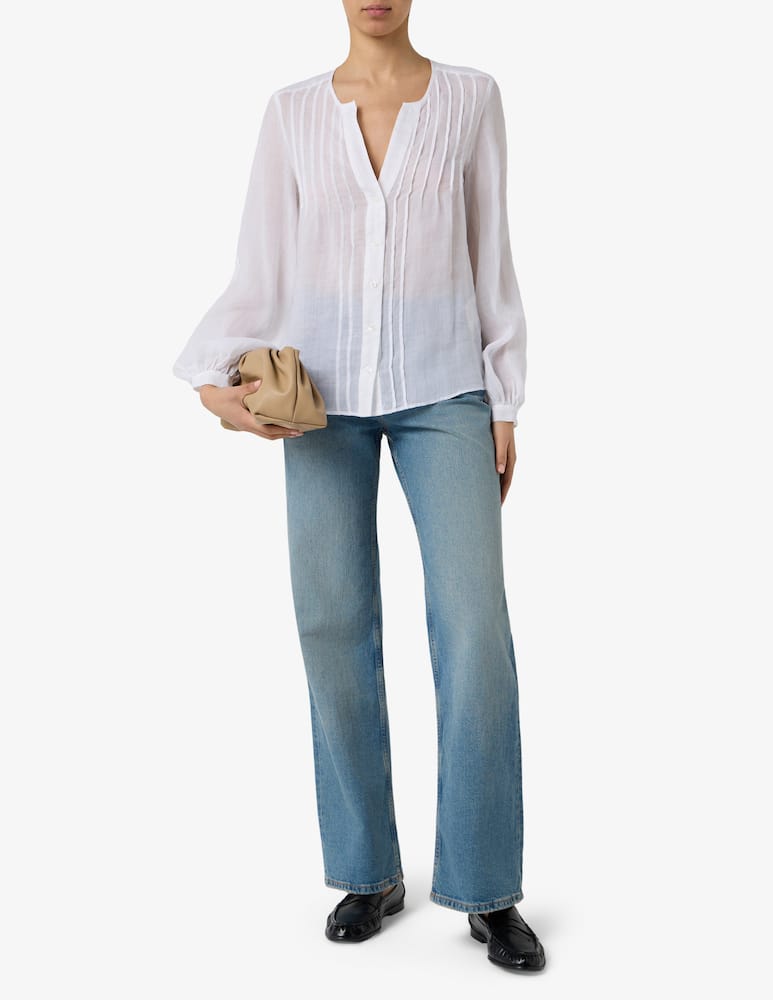 rinascente 24.7 Studio Pleated front long sleeve shirt