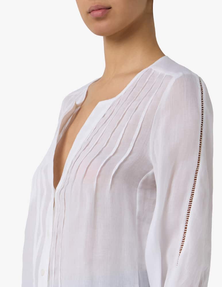 rinascente 24.7 Studio Pleated front long sleeve shirt