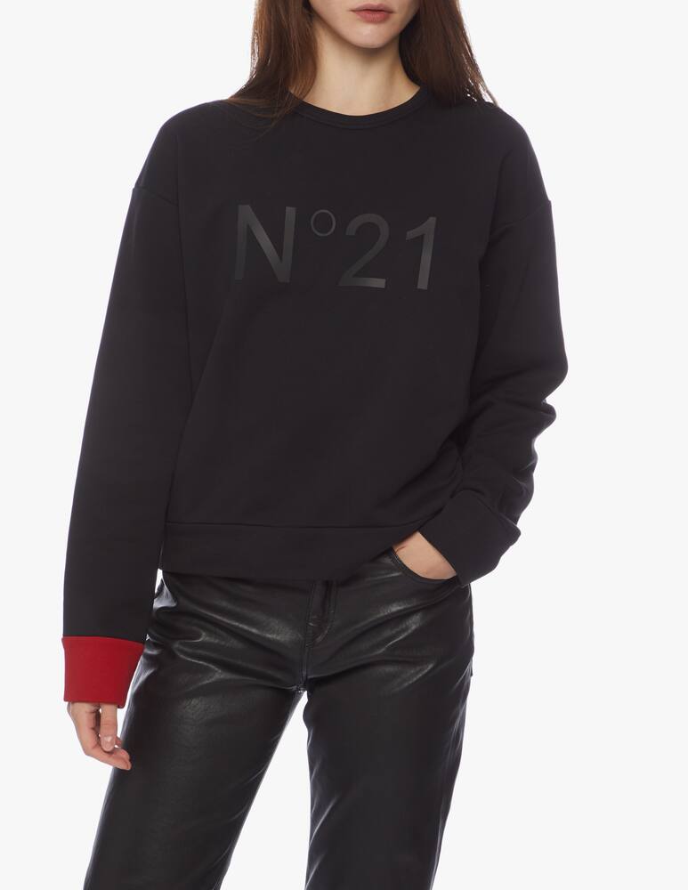 rinascente N°21 Crewneck sweatshirt with logo