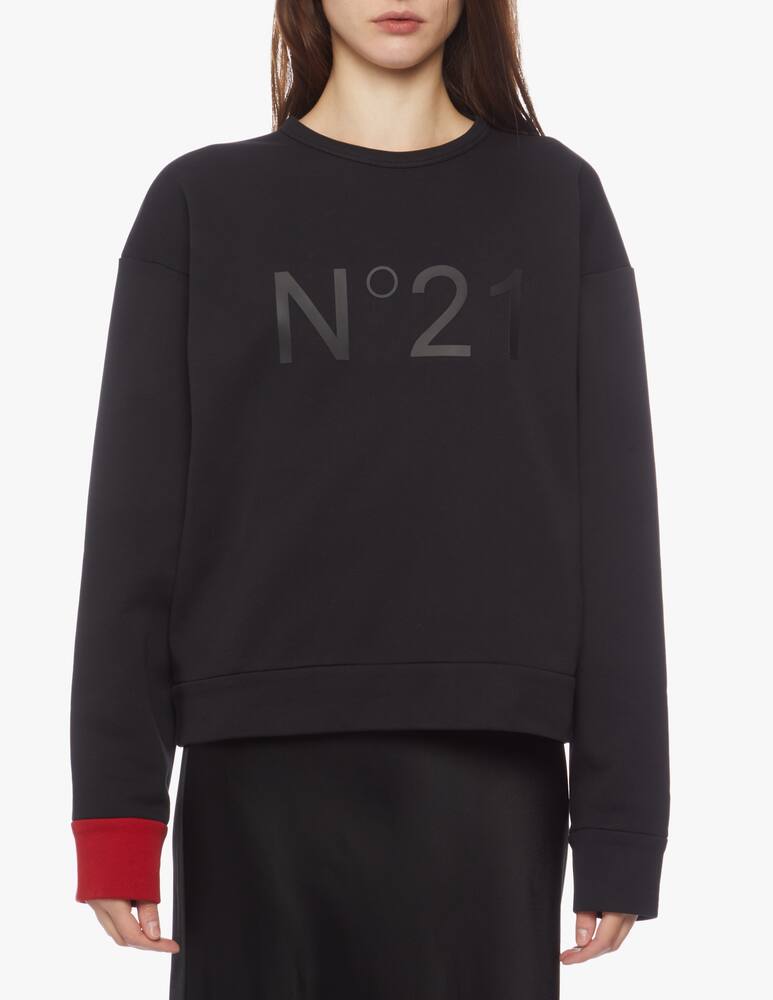 rinascente N°21 Crewneck sweatshirt with logo