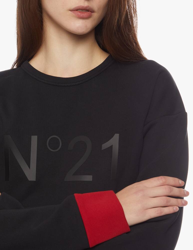 rinascente N°21 Crewneck sweatshirt with logo