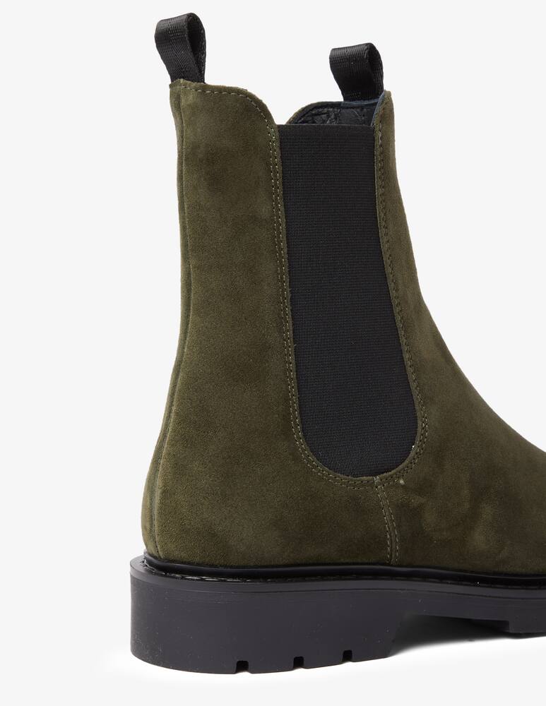 rinascente Carmens Mousse suede chelsea ankle boots - Olive