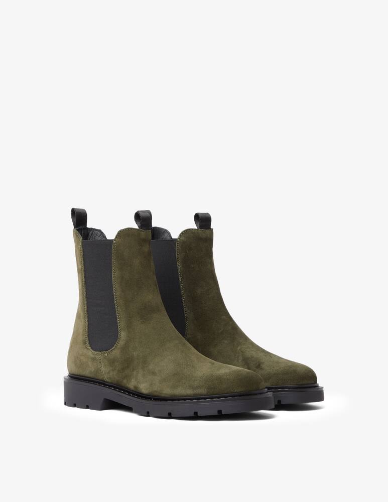 rinascente Carmens Mousse suede chelsea ankle boots - Olive