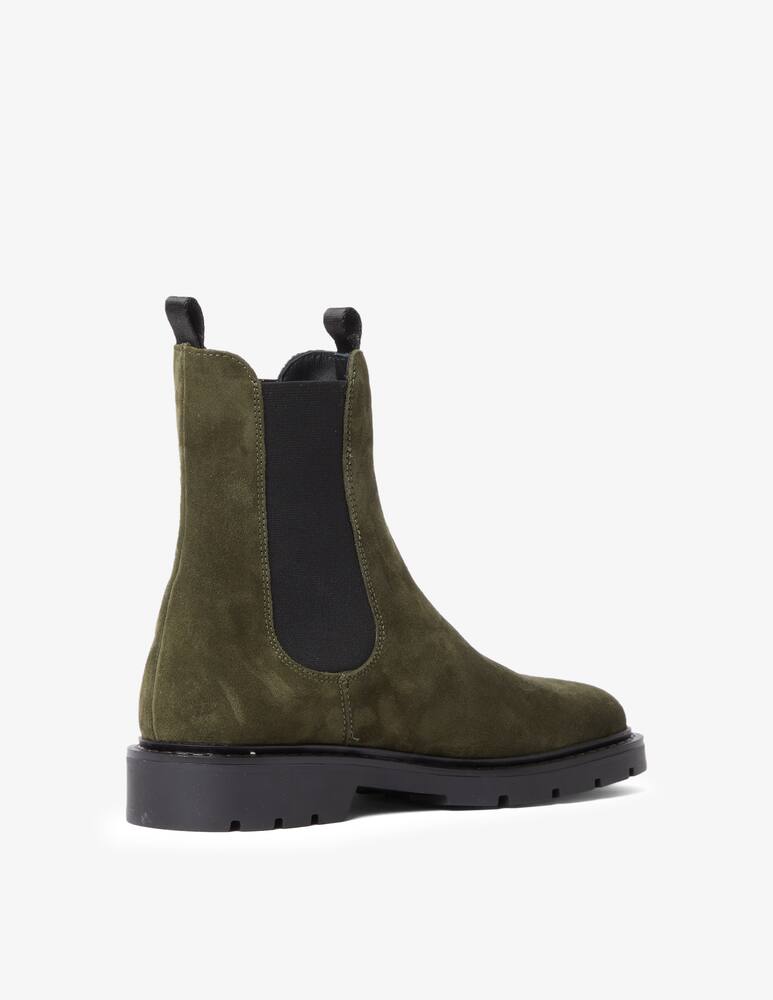 rinascente Carmens Mousse suede chelsea ankle boots - Olive
