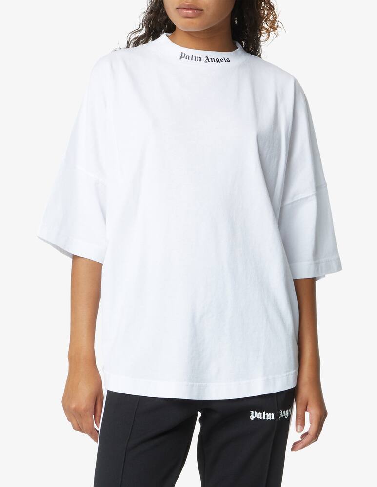 Palm Angels T-shirt logo over - White - picture 1 Palm Angels T-shirt logo over - White - picture 1