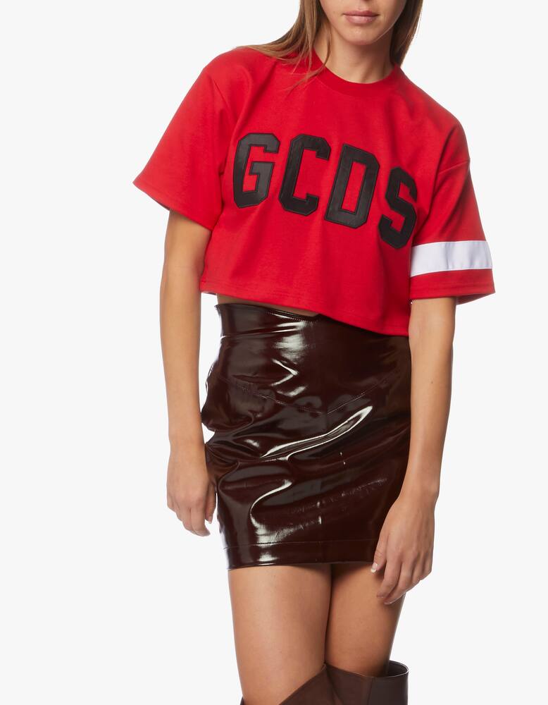 rinascente GCDS T-shirt crop con logo
