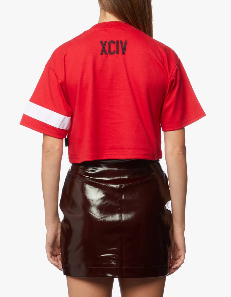 rinascente GCDS T-shirt crop con logo