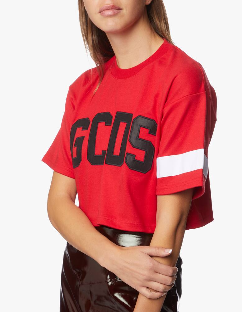 rinascente GCDS T-shirt crop con logo