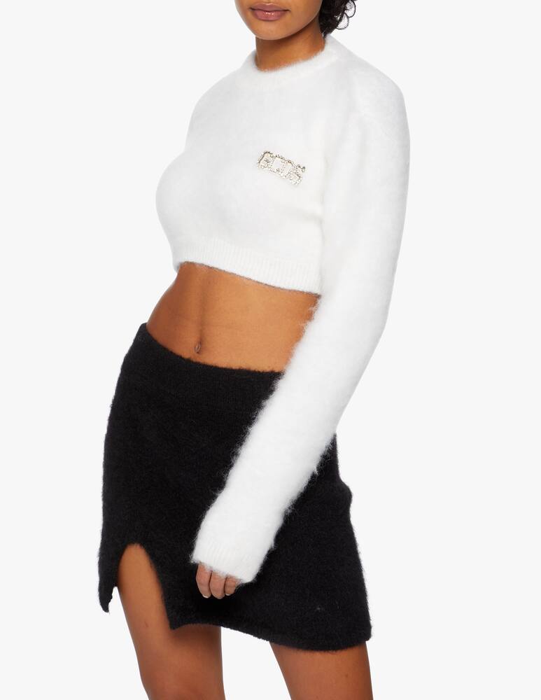 rinascente GCDS Mohair crop sweater
