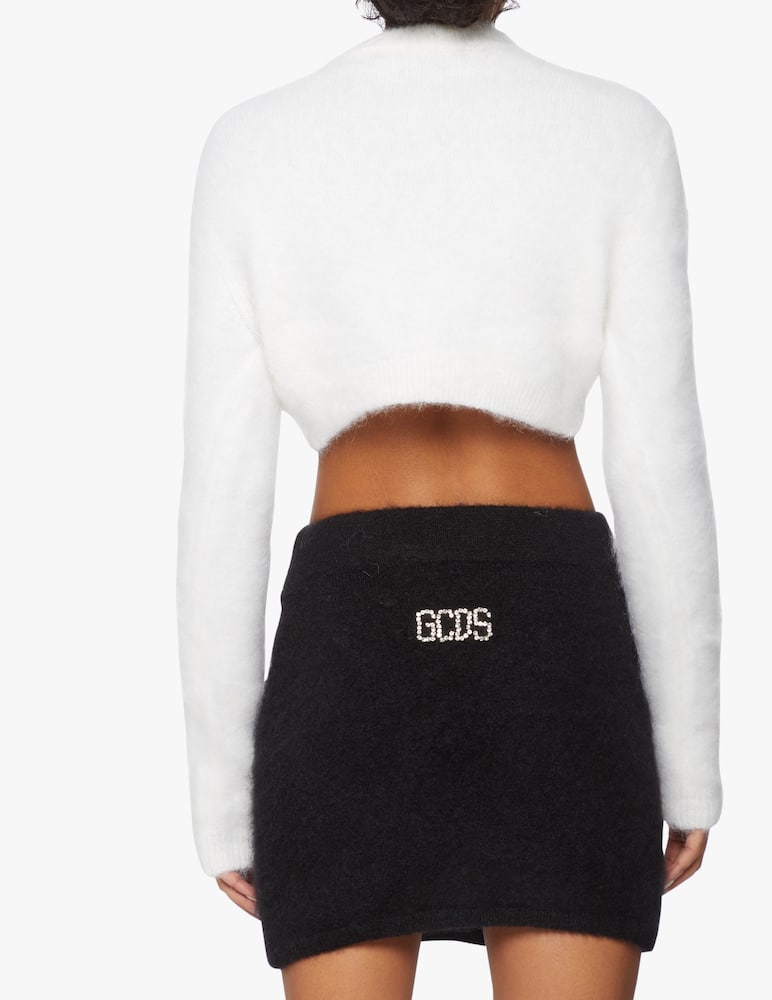 rinascente GCDS Mohair crop sweater