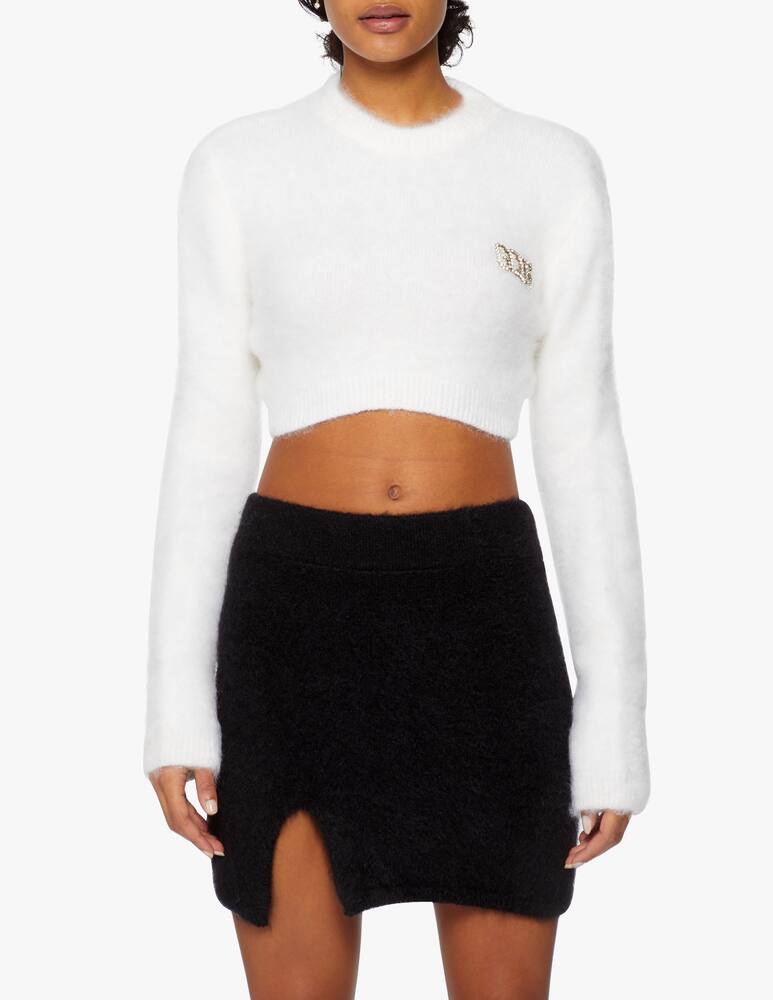 rinascente GCDS Mohair crop sweater