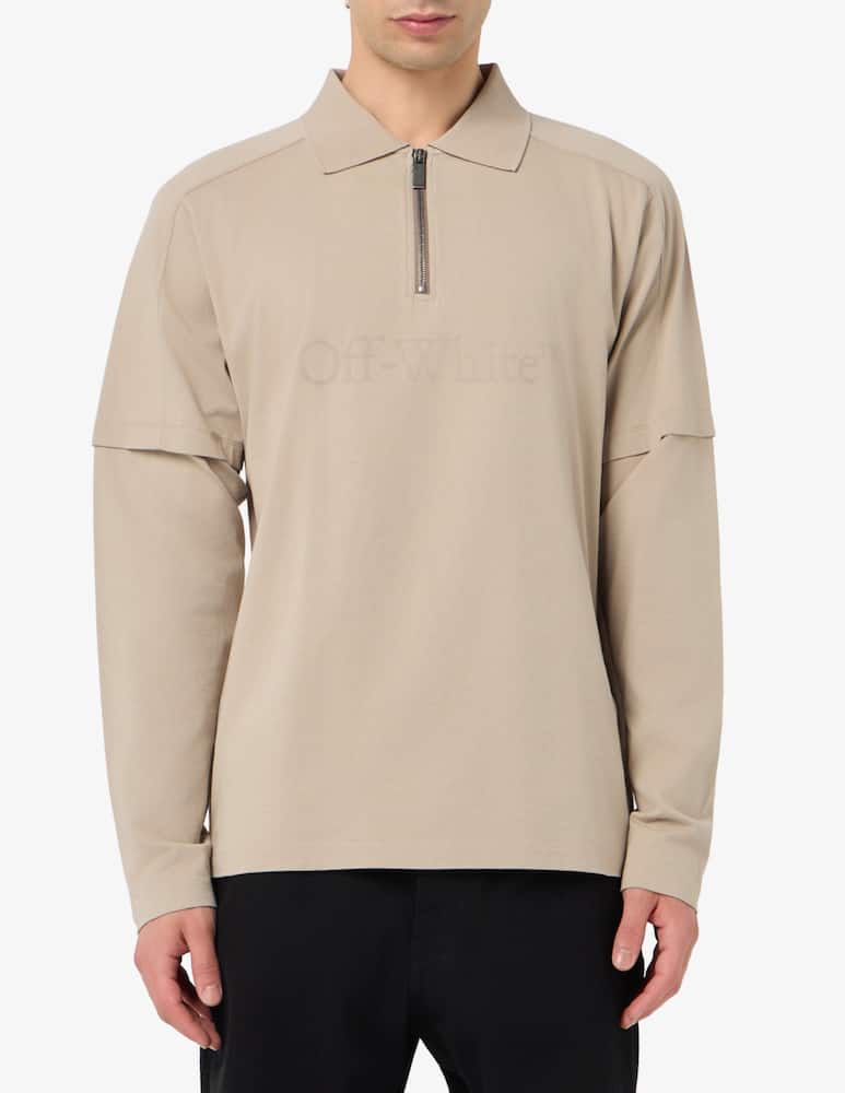 Off-White Big bookish double sleeve polo - picture 1 Off-White Big bookish double sleeve polo - picture 1