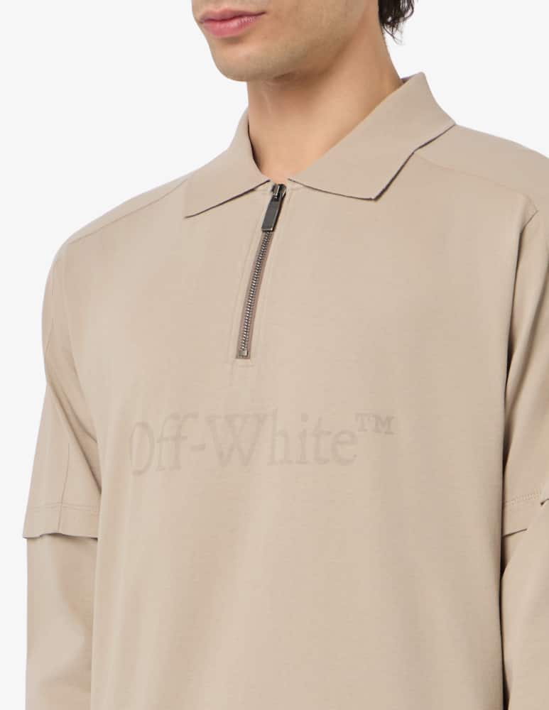 rinascente Off-White Big bookish double sleeve polo