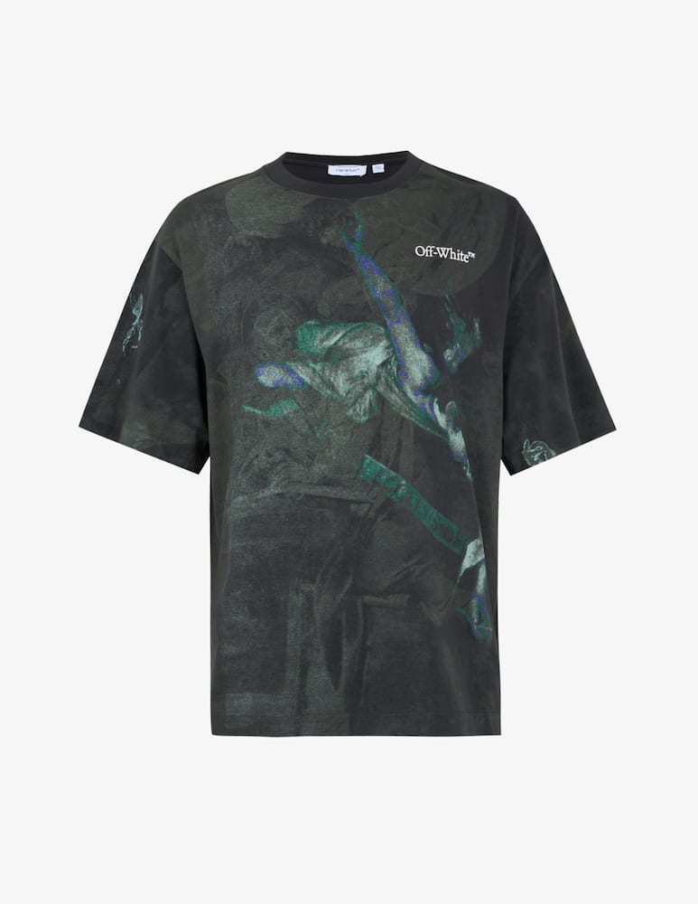 rinascente Off-White Dark painting skate t-shirt