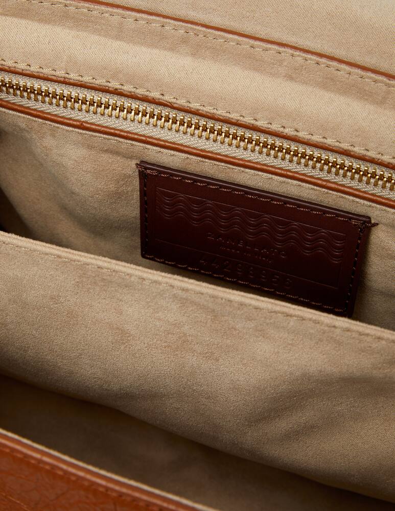 rinascente Zanellato Postina S Lustro Tabacco borsa a mano