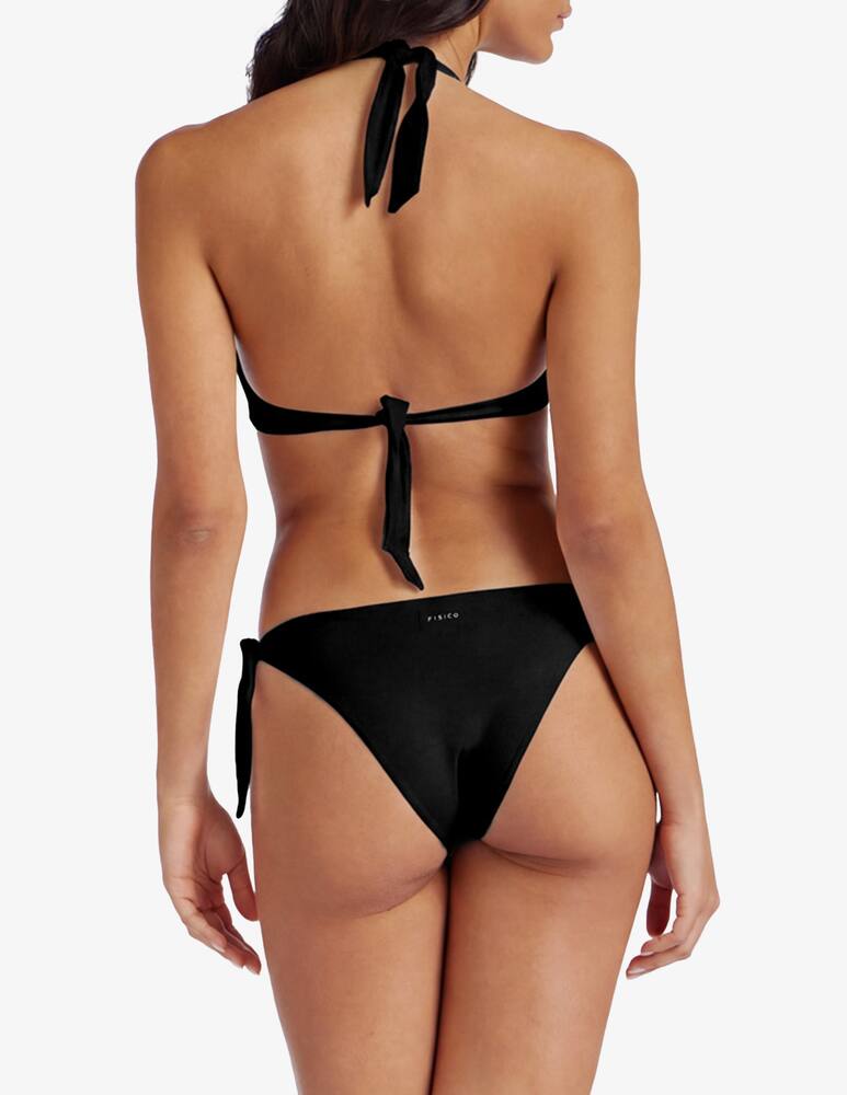 rinascente Fisico Halter top bikini with ring detail