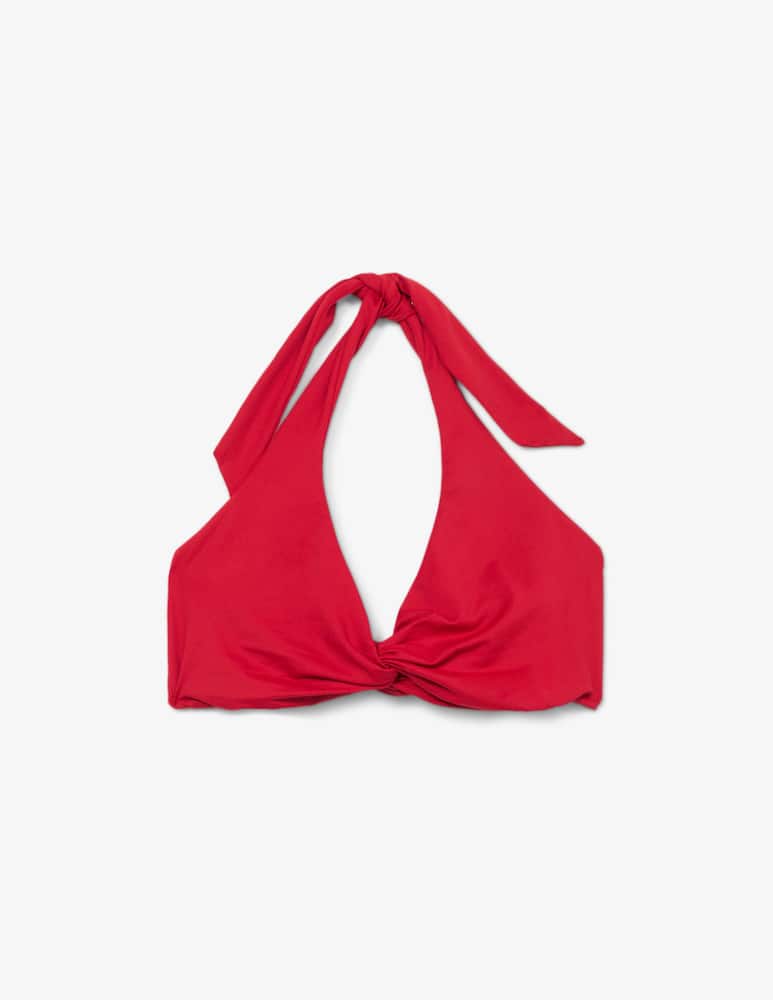 rinascente Fisico Twist halterneck bikini top