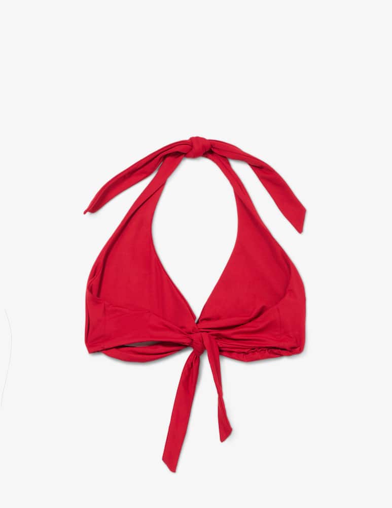 rinascente Fisico Twist halterneck bikini top