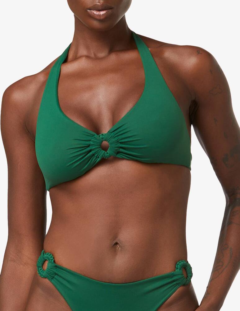 rinascente Fisico Ring detail halterneck top bikini