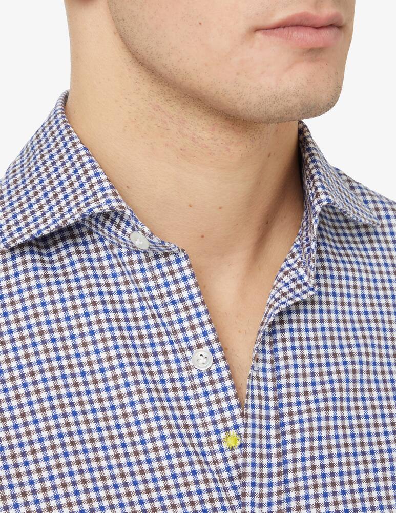 rinascente Giannetto Portofino Camicia oxford a quadri - Blu