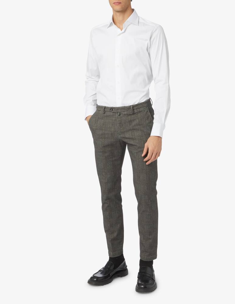 rinascente Briglia Pantaloni principe di galles lana - Grigio