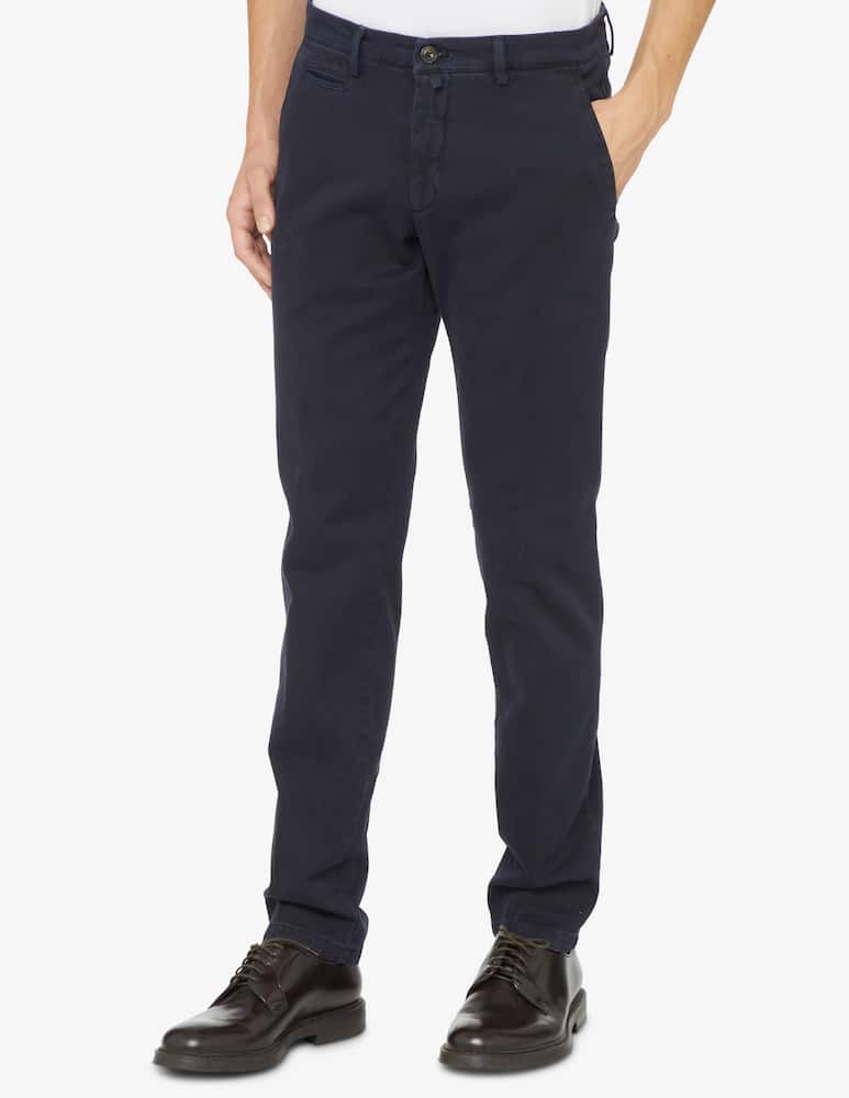 rinascente Briglia Pantaloni chino bull in cotone - Blu