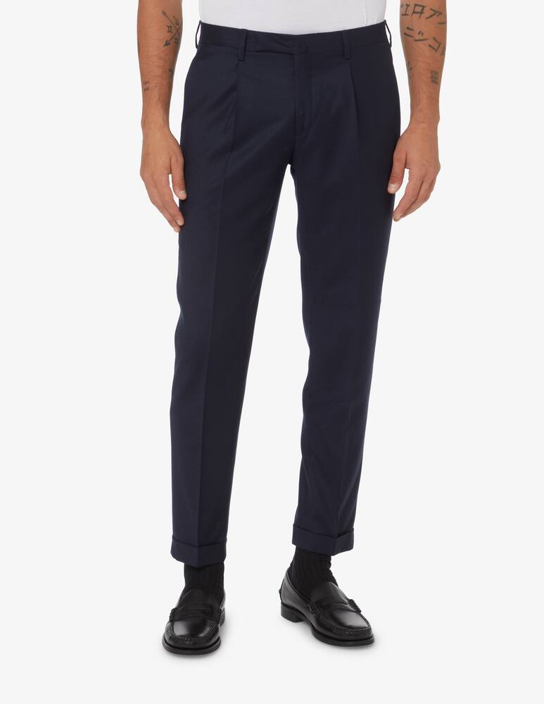 rinascente Briglia Pantaloni in flanella misto cashmere - Blu