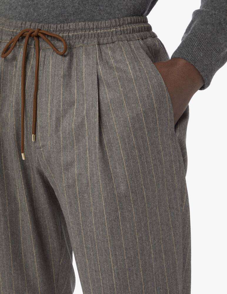 Briglia Pantaloni coulisse in lana - Grigio - immagine 4 Briglia Pantaloni coulisse in lana - Grigio - immagine 4
