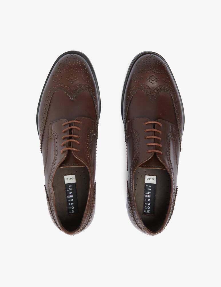 rinascente Fratelli Rossetti Derby leather shoes - Brown