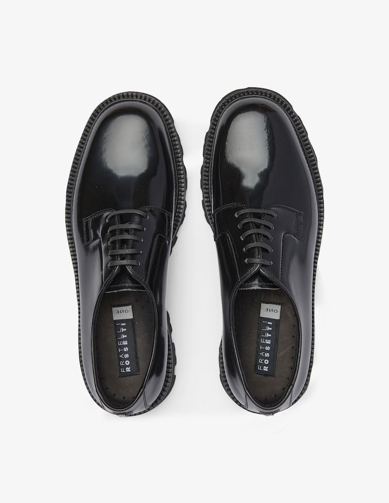 rinascente Fratelli Rossetti Derby leather chunky shoes - Black