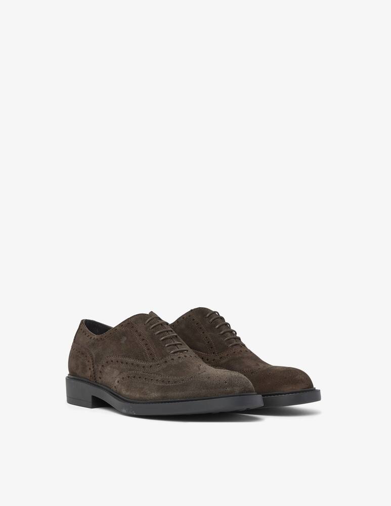 rinascente Fratelli Rossetti Oxford suede shoes - Brown