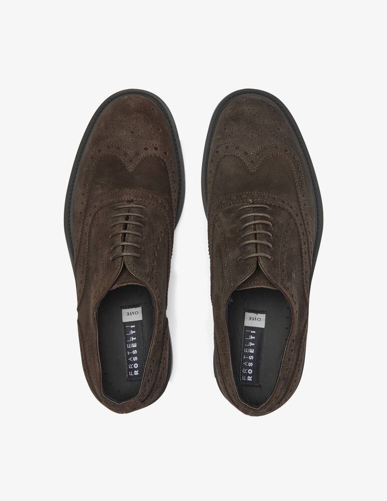 rinascente Fratelli Rossetti Oxford suede shoes - Brown