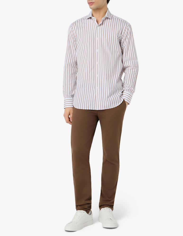 rinascente Briglia Chino slim piquet trousers