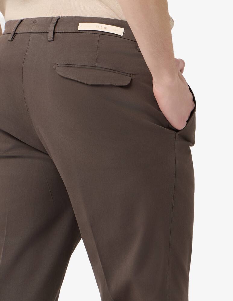 Briglia Chino taper cotton tencel trousers - picture 4 Briglia Chino taper cotton tencel trousers - picture 4