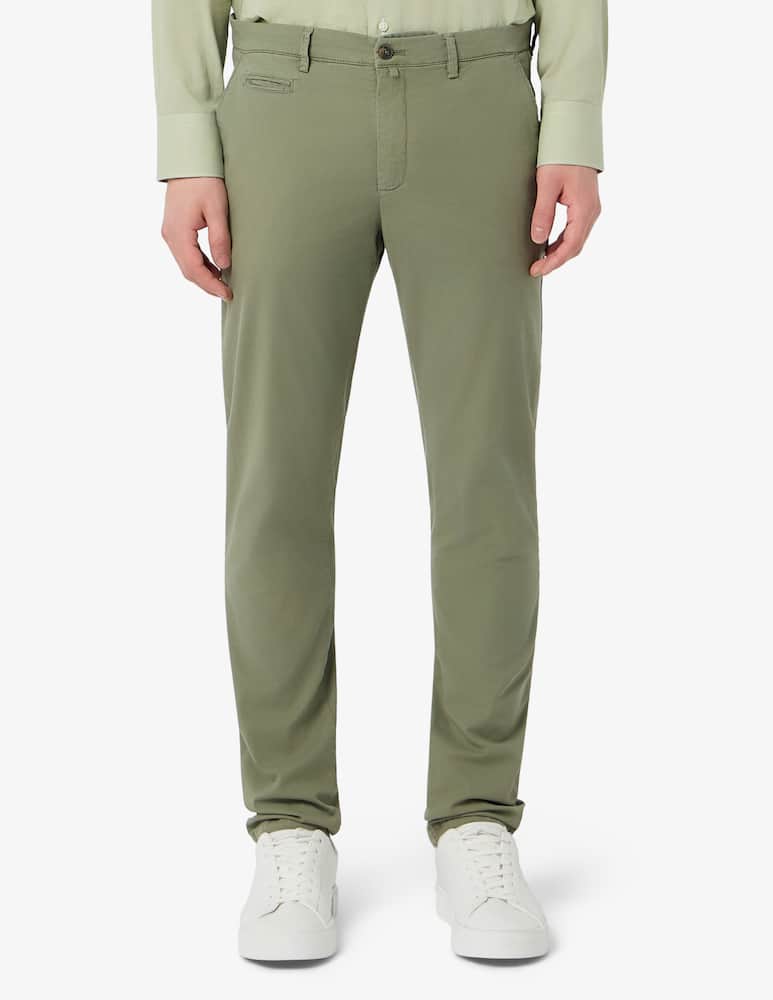 rinascente Briglia Chino slim piquet trousers