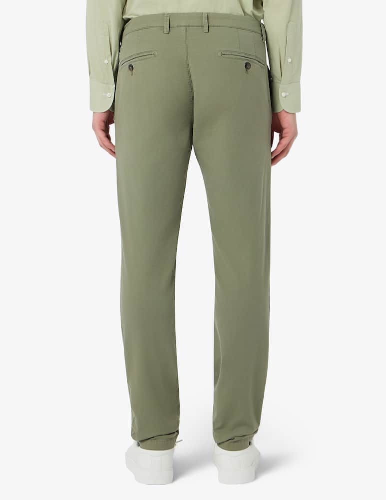 rinascente Briglia Chino slim piquet trousers