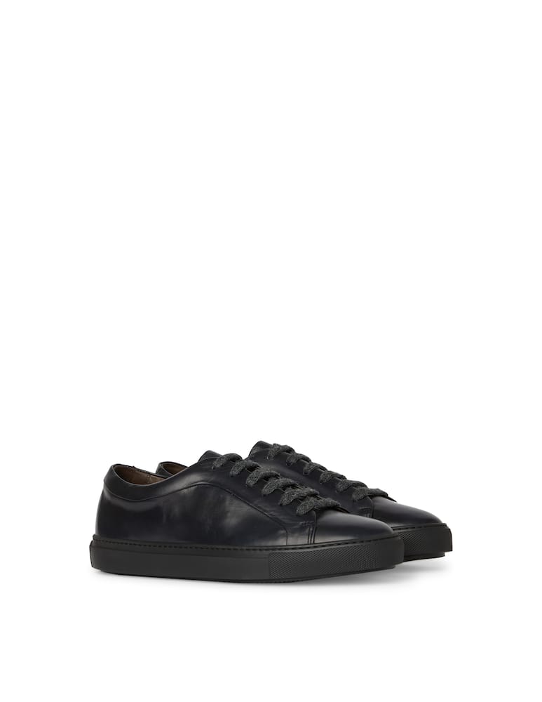rinascente Fratelli Rossetti Leather sneaker with rubber box sole