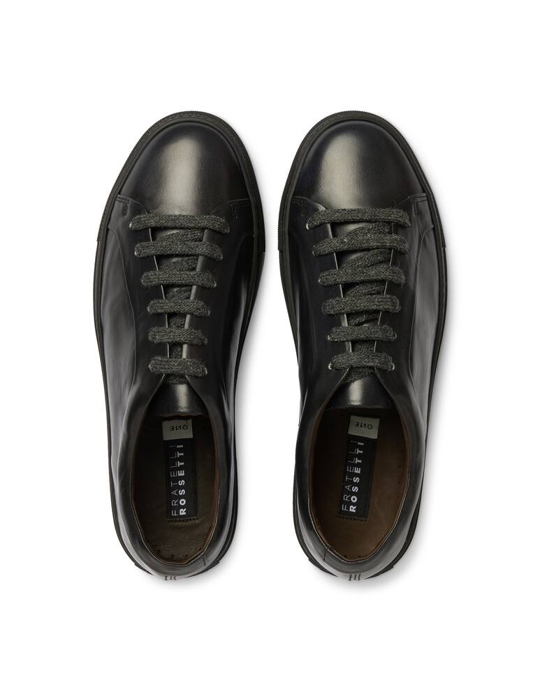 rinascente Fratelli Rossetti Leather sneaker with rubber box sole