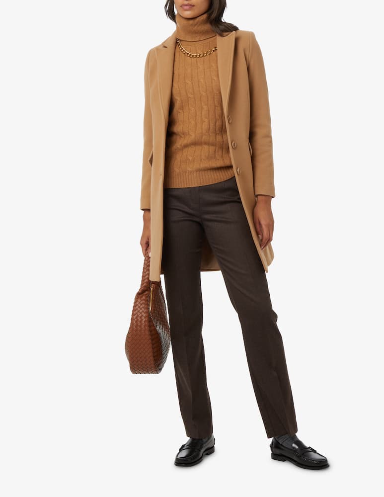 rinascente Elizabeth Ascot Cappotto corto 3 bottoni - Marrone