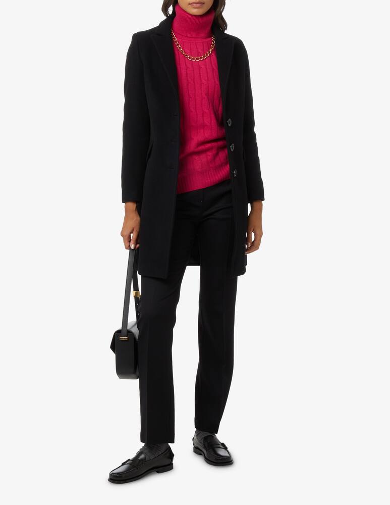 rinascente Elizabeth Ascot Cappotto corto 3 bottoni - Nero