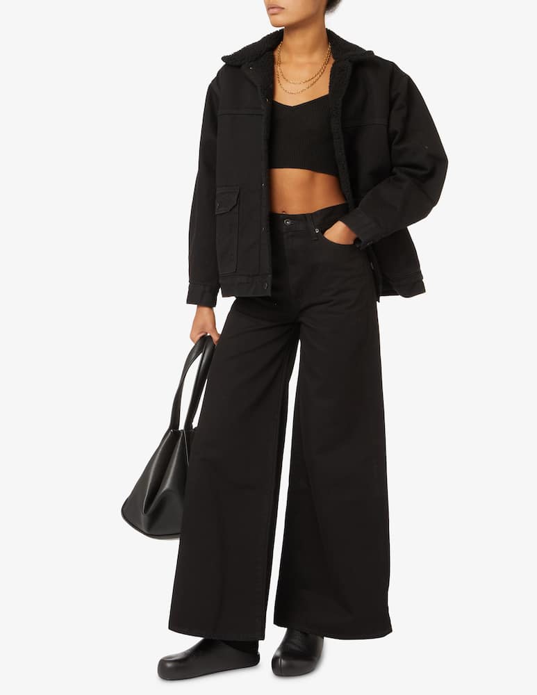 rinascente Rinascente Collection Pink Label Maglione a manica corta scollo cuore - Nero