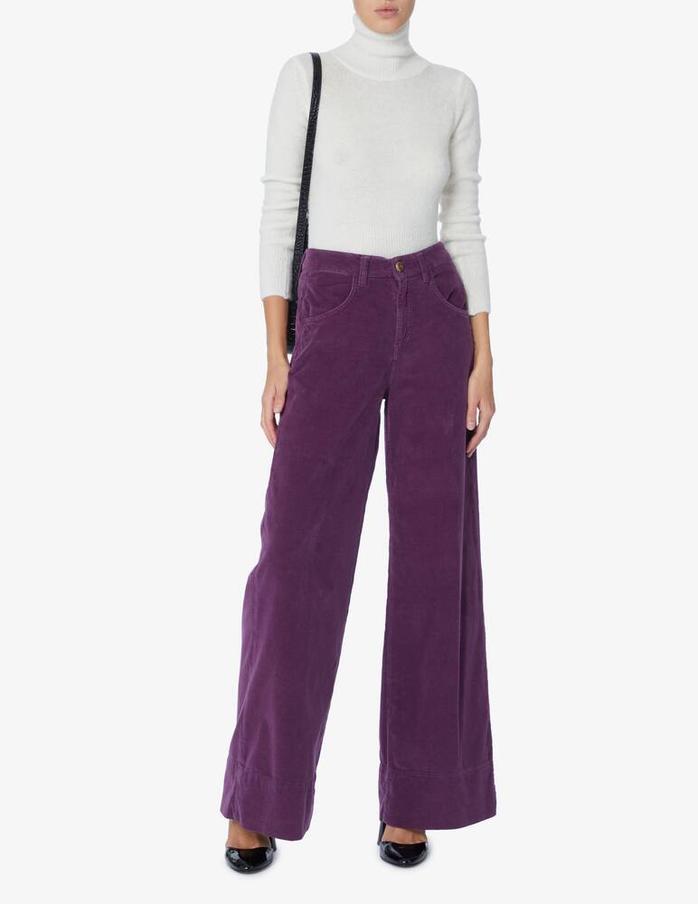 Rinascente Collection Pink Label Ribbed crop turtleneck - White - picture 2 Rinascente Collection Pink Label Ribbed crop turtleneck - White - picture 2