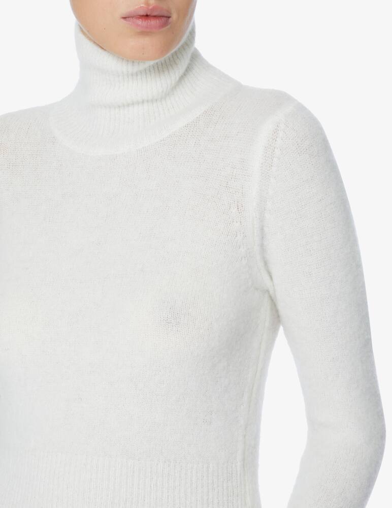 rinascente Rinascente Collection Pink Label Ribbed crop turtleneck - White