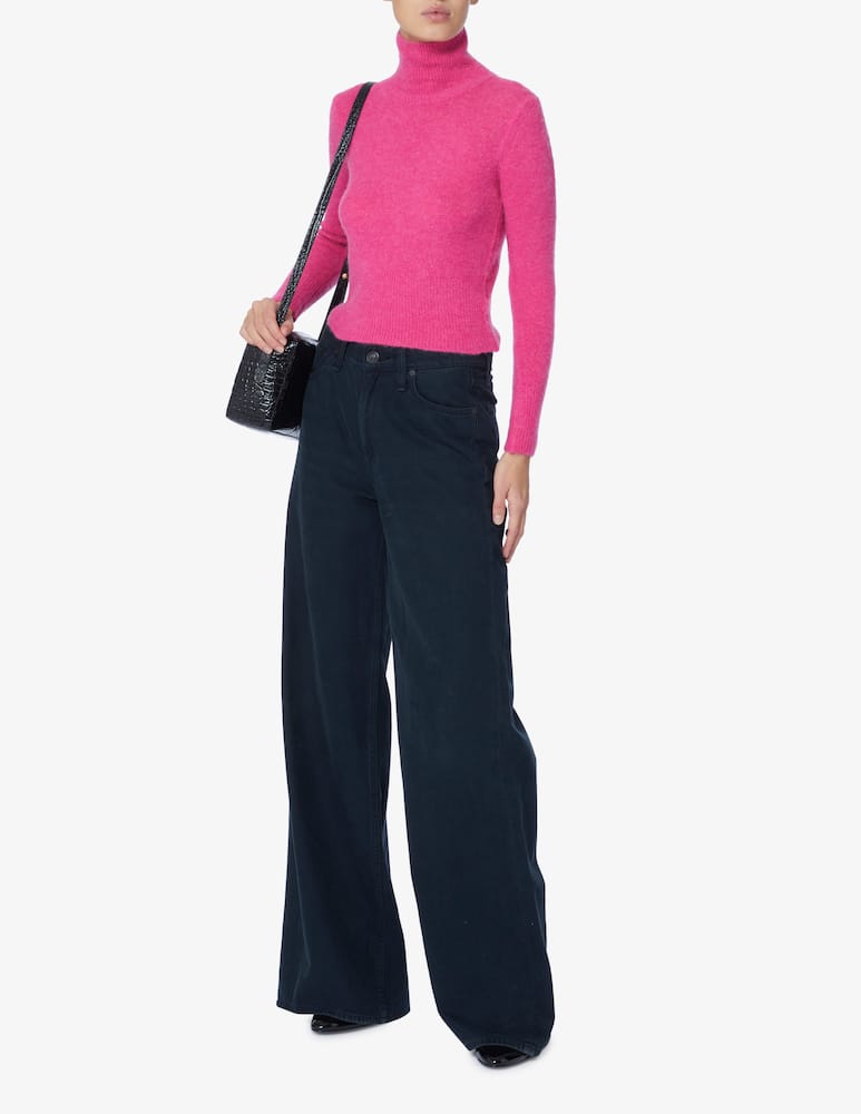 rinascente Rinascente Collection Pink Label Ribbed crop turtleneck - Pink