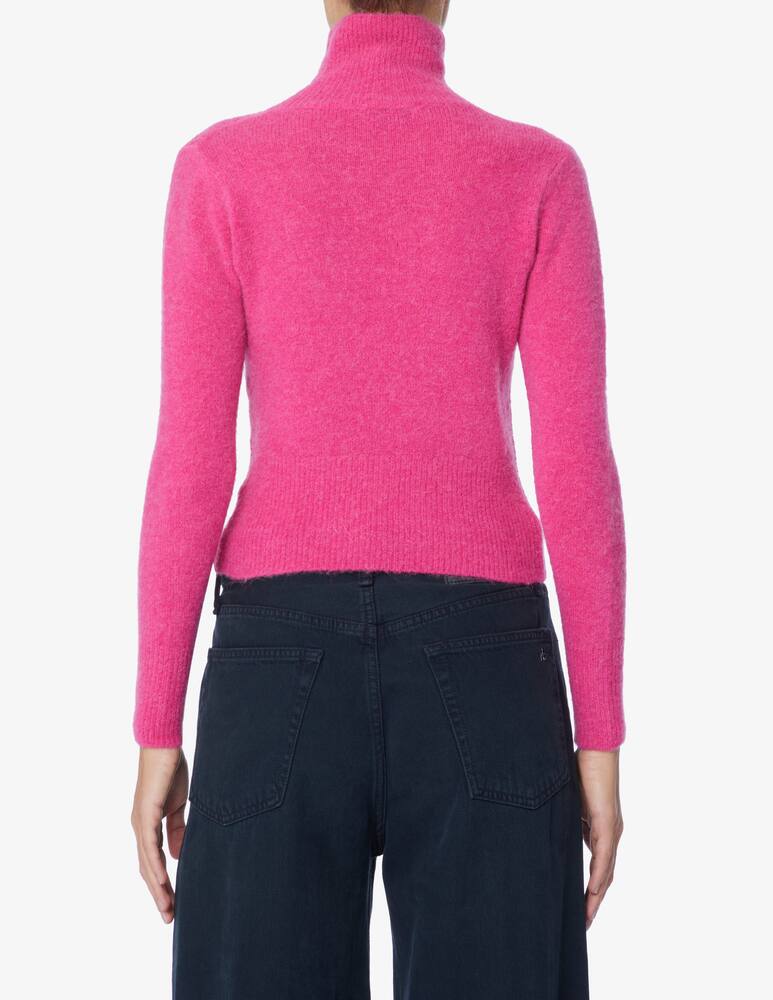 rinascente Rinascente Collection Pink Label Ribbed crop turtleneck - Pink
