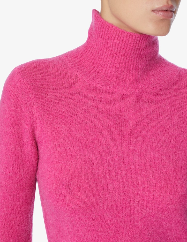 rinascente Rinascente Collection Pink Label Ribbed crop turtleneck - Pink