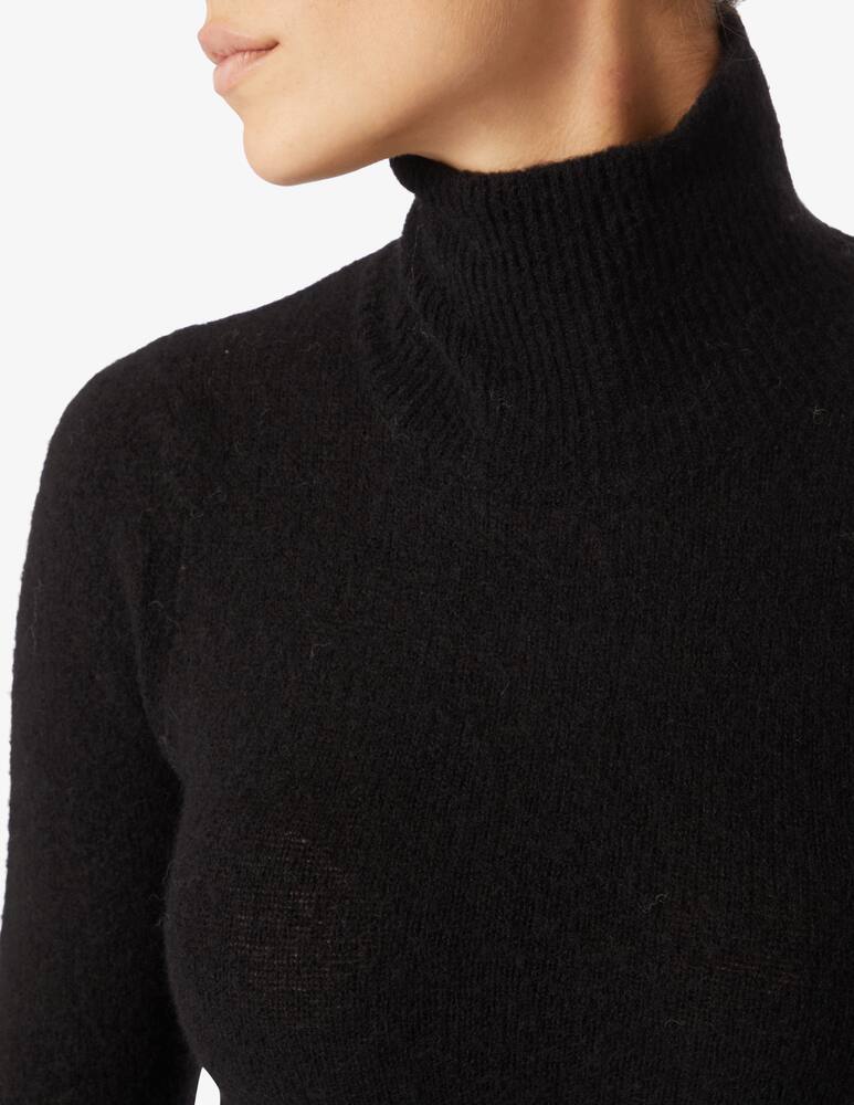rinascente Rinascente Collection Pink Label Ribbed crop turtleneck - Black